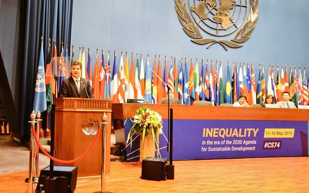 PRESS RELEASE: General Assembly President departs Bangkok for Bratislava, calls for inequality to be tackled