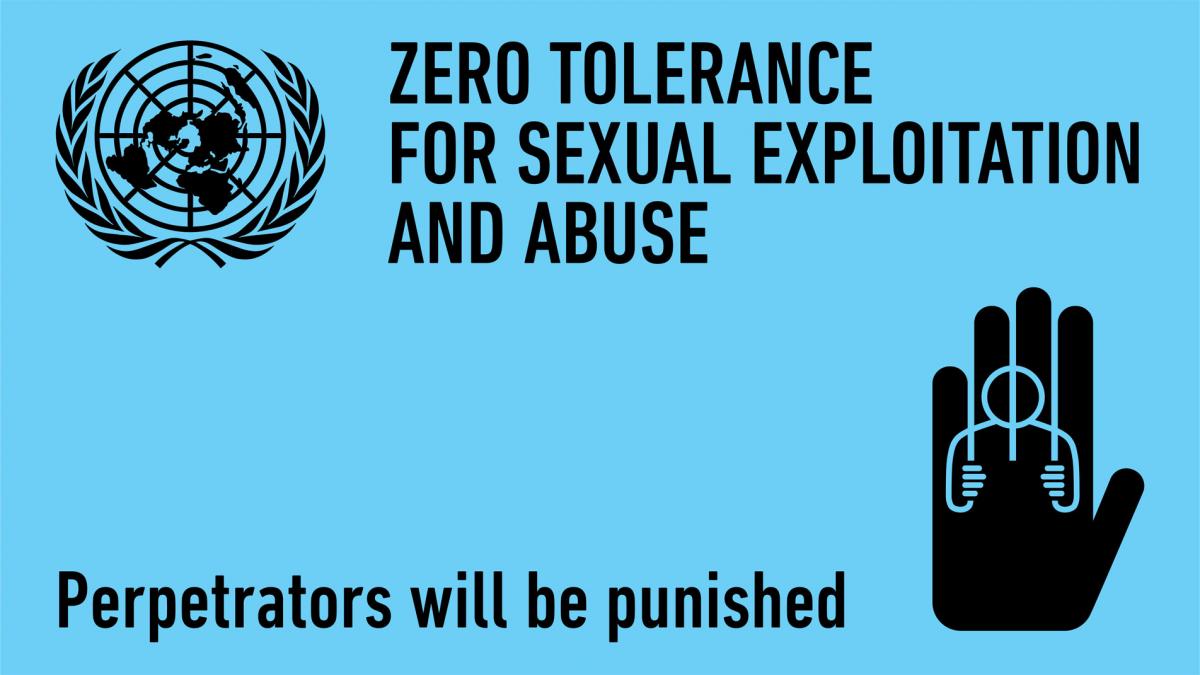 Zero tolerance for sexual explotation and abuse