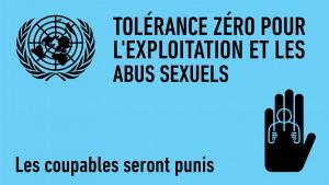 Zero tolerance for sexual explotation and abuse