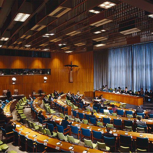 Зал Совета по Опеке. Фото ООН/Мануэль Элиас