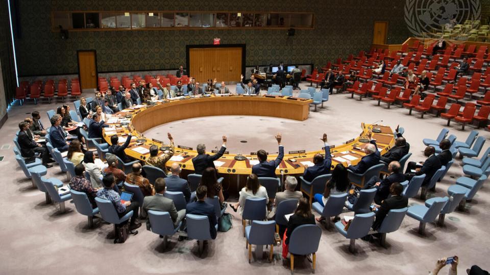 Photos of the meeting when Security Council unanimously adopts resolution 2482 (2019)