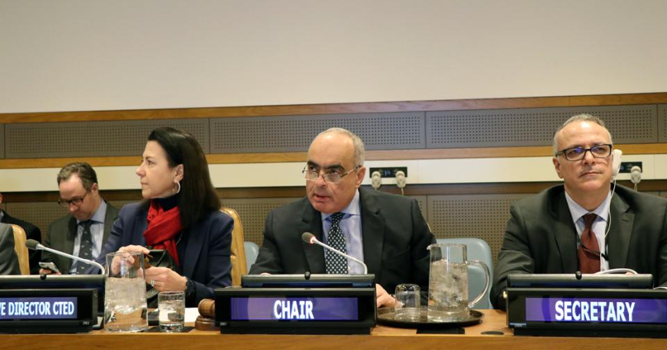 CTED Executive Director, CTC Chair, and Secretary.