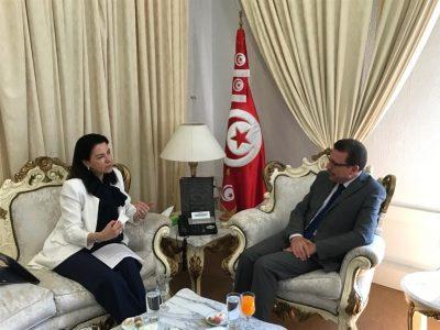 ASG Michèle Coninsx meets with Tunisia’s Minister for Religious Affairs about the importance of desi