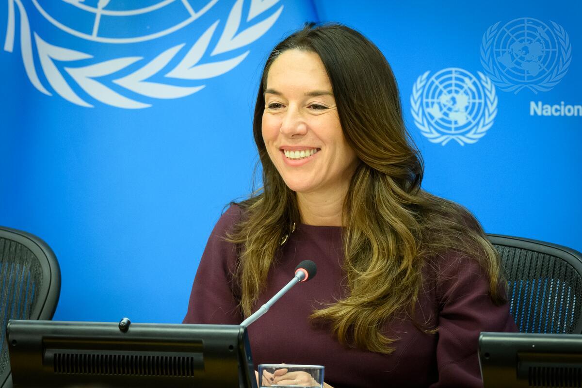 مندوبة مالطة الدائمة لدى الأمم المتحدة، ورئيسة مجلس الأمن لشهر نيسان/أبريل 2024، السيدة فانيسا فرايزر، تطلع الصحافة حول برنامج العمل لهذا الشهر
