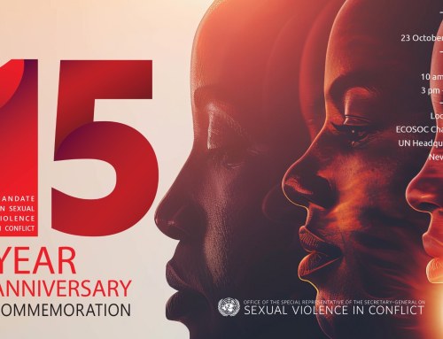 Save The Date: 15-Year Anniversary of the Mandate on Sexual Violence in Conflict, 23 October 2024, New York