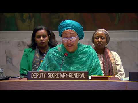 La faim, nouvelle arme de guerre | Vice-Secrétaire générale | Conseil de sécurité | Nations Unies