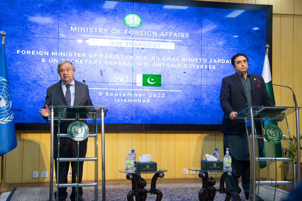 Secretary-General's opening remarks at joint press stakeout with Bilawal  Bhutto Zardari, Foreign Minister of Pakistan