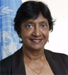 Sra. Navanethem (Navi) Pillay, Alta Comisionada de las Naciones Unidas para los Derechos Humanos