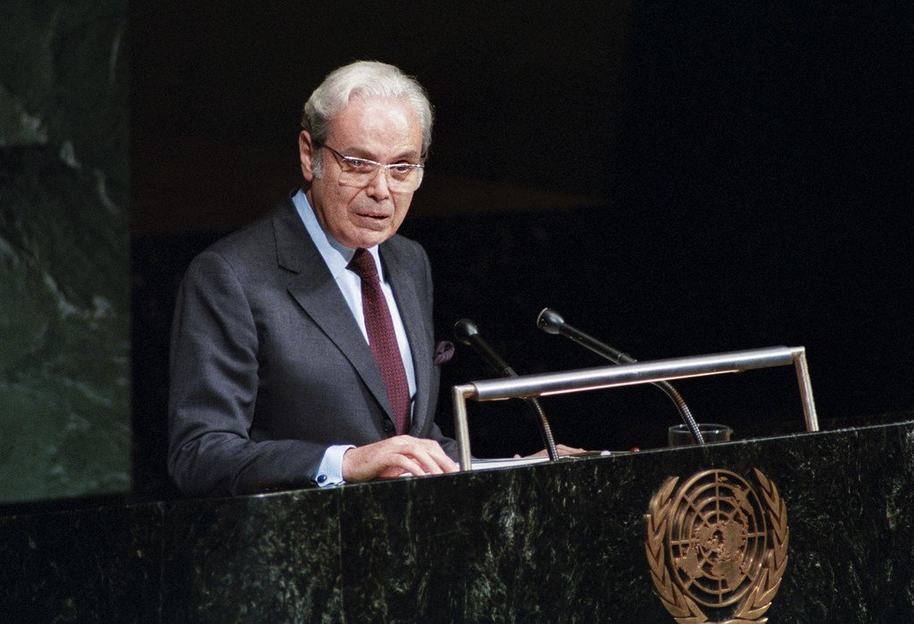 Javier Pérez de Cuéllar, the fifth Secretary-General of the United Nations Javier Pérez de Cuéllar, the fifth Secretary-General of the United Nations