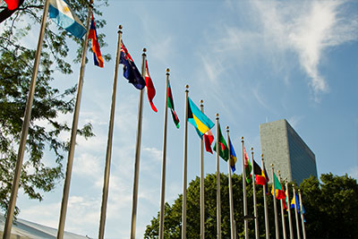 A view of UN Headquarters in New York.