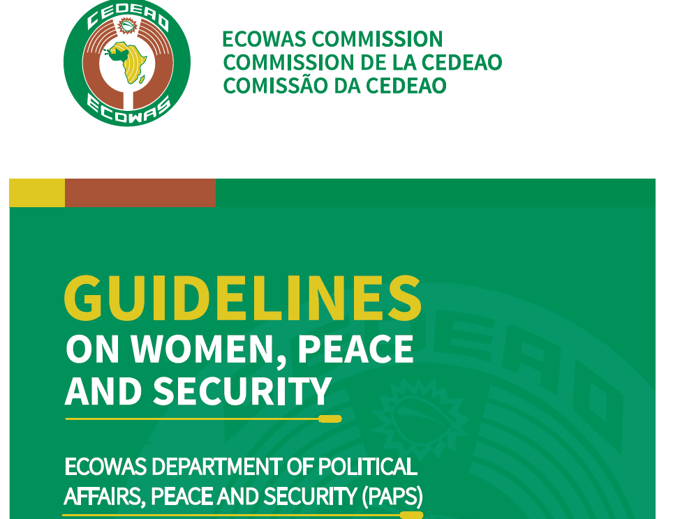 Cover of Economic Community of West African States (ECOWAS) Guidelines on Women, Peace and Security