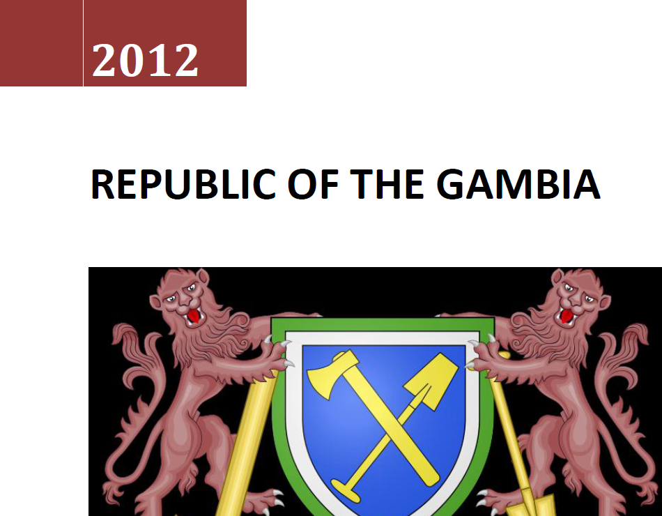 Cover of Gambia National Action Plan on WPS 2012