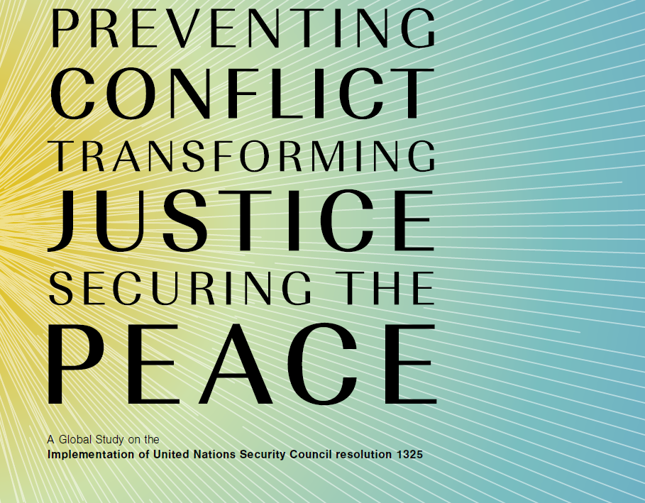 Book Cover of A Global Study on the Implementation of United Nations Security Council resolution 1325, Radhika Coomaraswamy, UN Women, Peace and Security Section, 2015