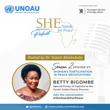Episode 11: Women's Participation in Peace Negotiations – A conversation with Betty Bigombe.