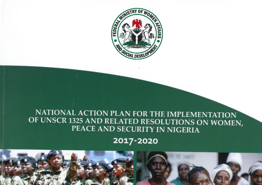 Cover of Nigeria National Action Plan on WPS 2017 - 2020