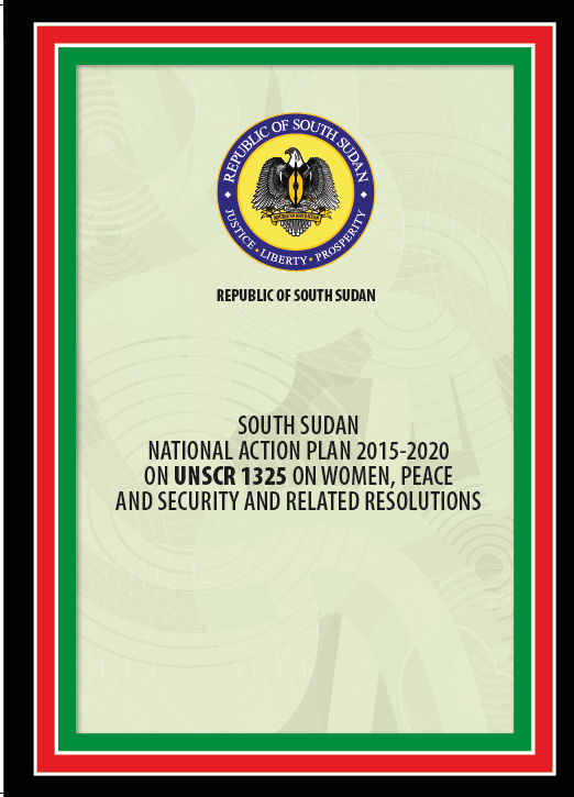 Cover of South Sudan National Action Plan on WPS 2015 - 2020