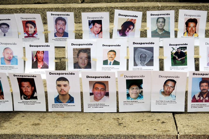 Photos of persons who disappeared.