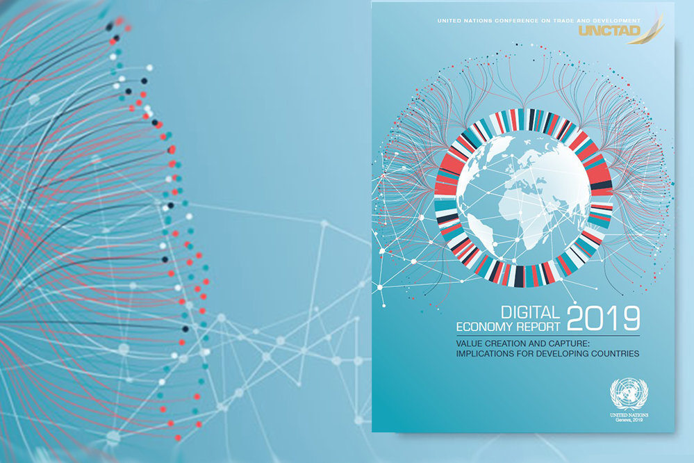 Cover of the 2019 Digital Economy Report, UNCTAD.