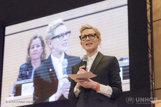 Actress and UNHCR Goodwill Ambassador, Cate Blanchett