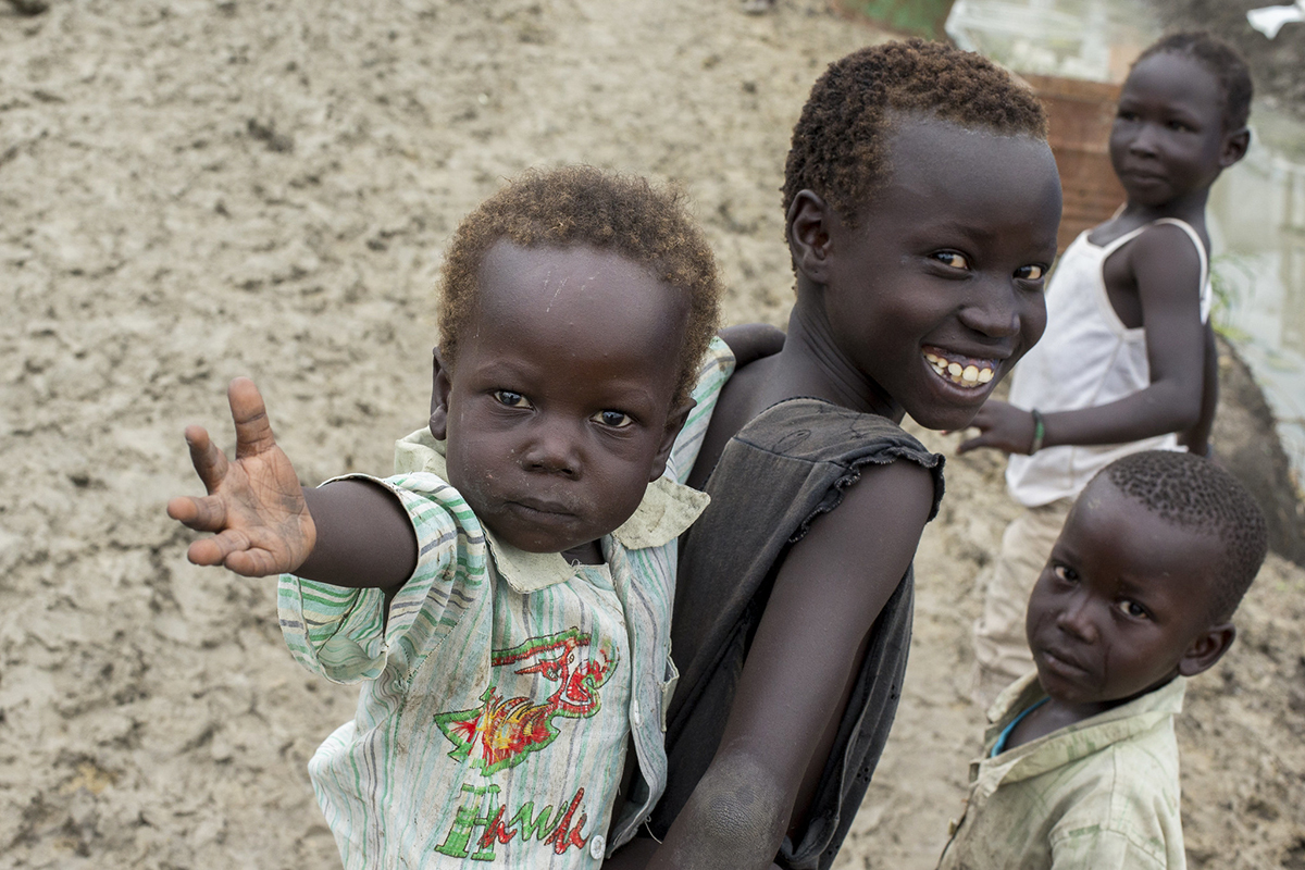 Children at the Protection of Civilians Site in Malakal, South Sudan 