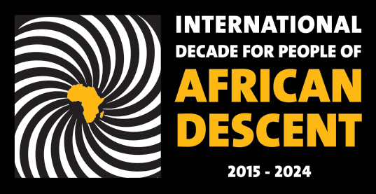 International Decade For People of African Descent Logo in English