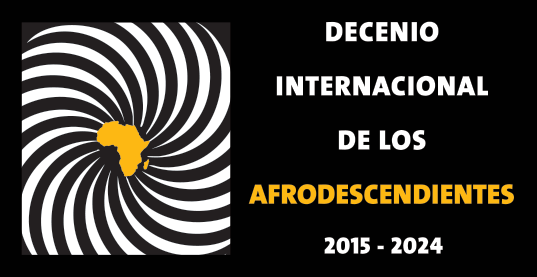 International Decade For People of African Descent Logo in Spanish