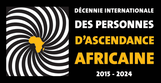 International Decade For People of African Descent Logo in French