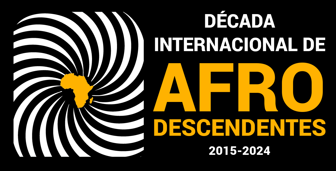 International Decade For People of African Descent Logo in Portuguese