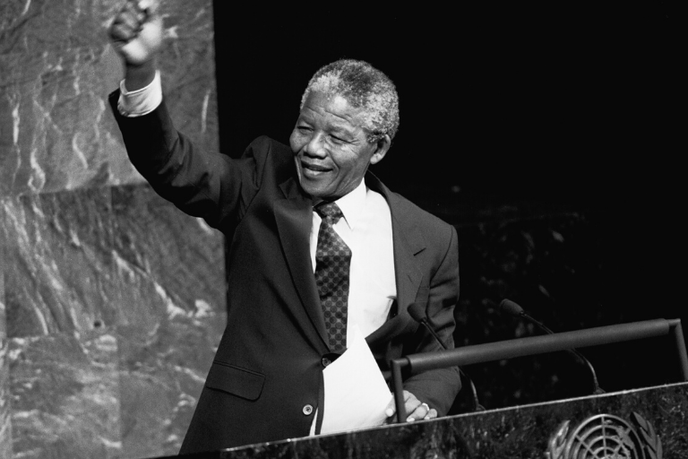 Nelson Mandela in the UN General Assembly