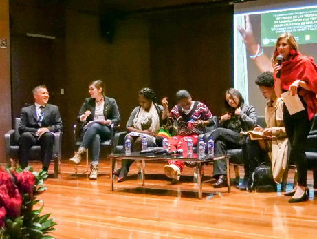 Panelists at the commemorative event organized by UNIC Bogota