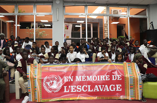 Students from the Lycée d’Excellence Birago Diop in Dakar