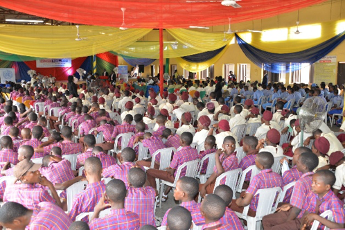 More than 1,000 students participated in commemorative events at Badagry Grammar School in Lagos.
