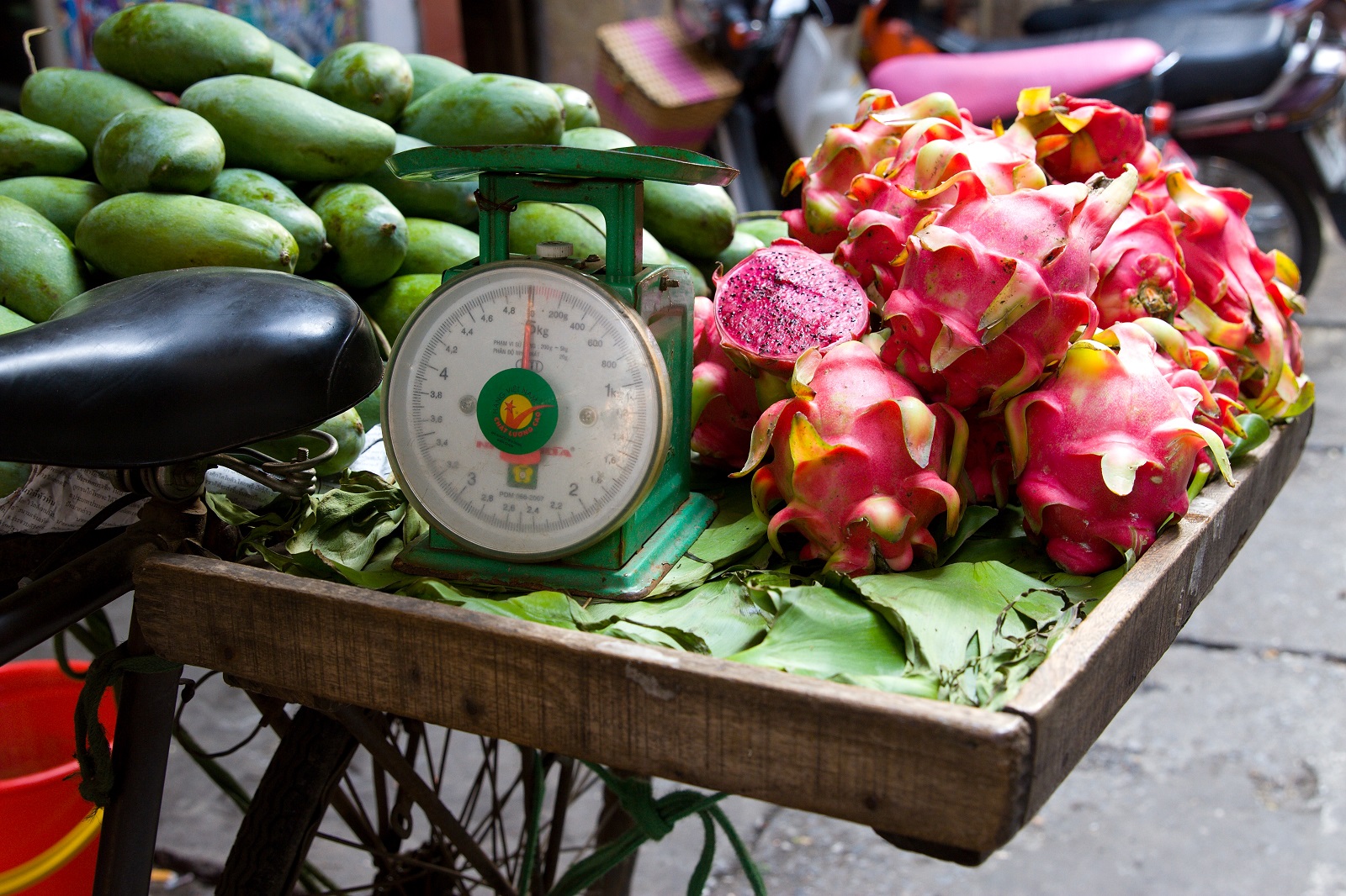 fruit and vegetables at market