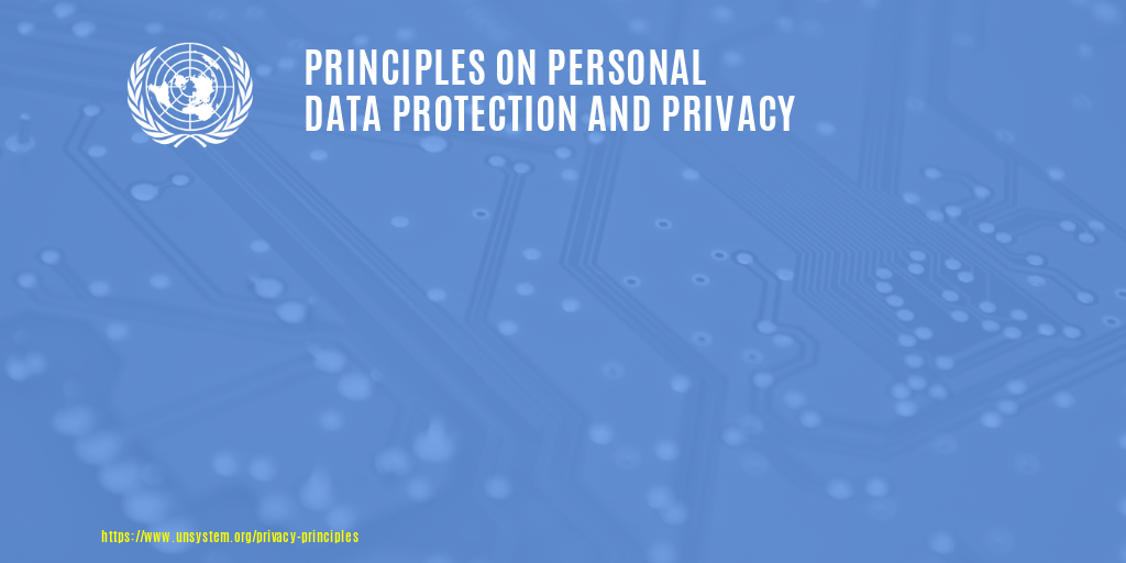 Principles on Personal Data Protection and Privacy