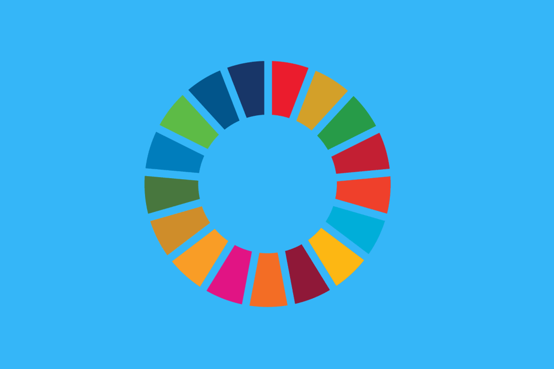 A loop of "The Final countdown to Sustainable Development Goals" going from the number 10 to 1 - 2030 Goals.