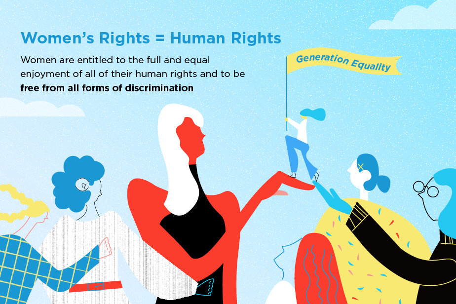 illustration of women's human rights