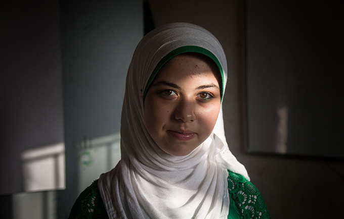 Raneem Abras, a Syrian refugee