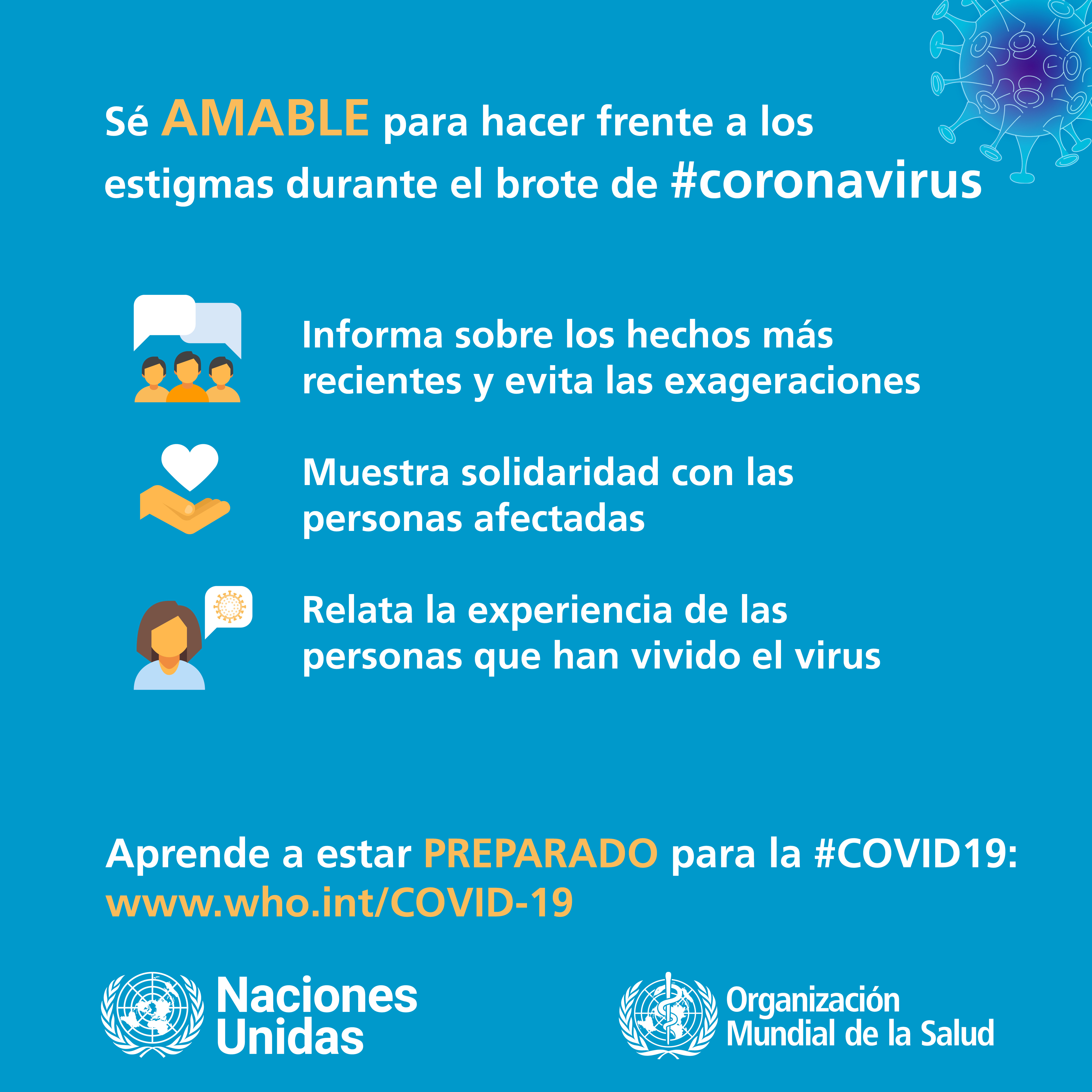 Poster para hacer frente a los estigmas