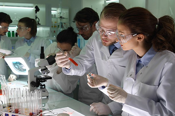 Group of scientists in a lab