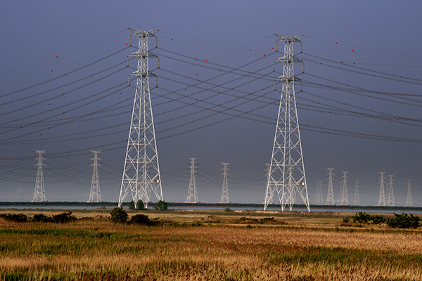 Power lines in the Republic of Korea