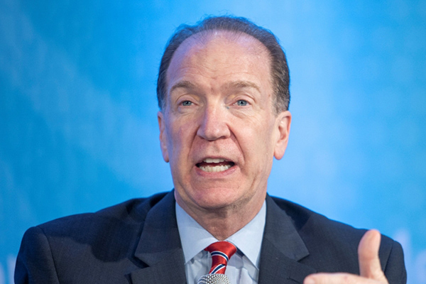 World Bank Group President David Malpass