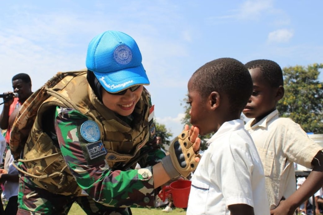 Lilia Budiyanti, servant au sein du Bataillon indonésien de la MONUSCO