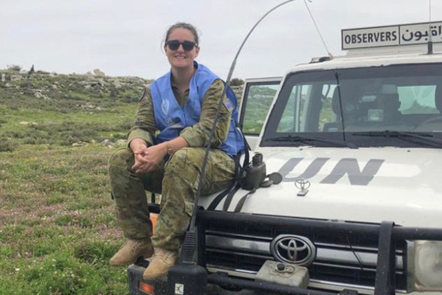 Major Fiona Bruce, from the Australian Defence Force, who served in the UN’s Truce Supervision Organization (UNTSO) Major Fiona Bruce, from the Australian Defence Force, who served in the UN’s Truce Supervision Organization (UNTSO)