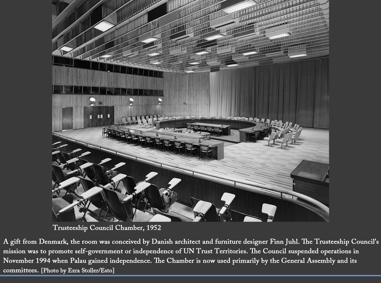 Trusteeship Council Chamber, 1952