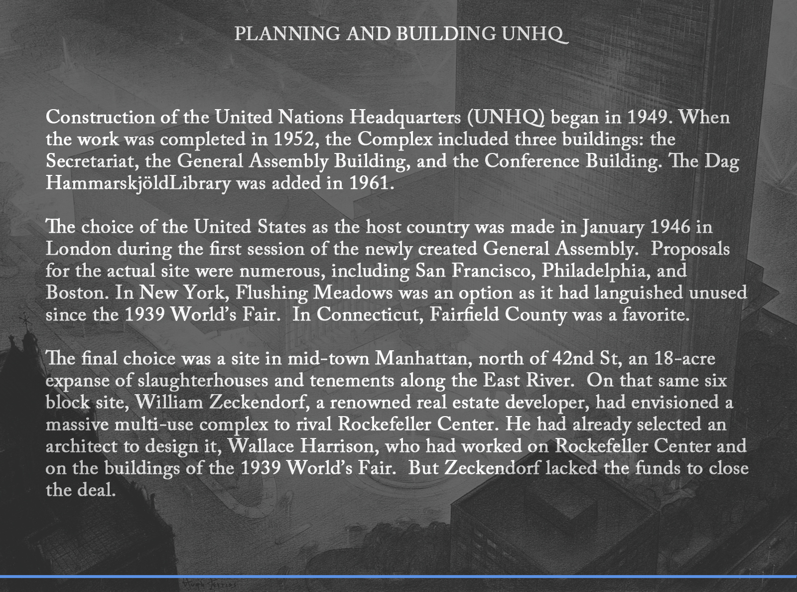 Planning and Building UNHQ