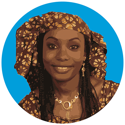 Portrait de la Championne des objectifs de développement durable, Hindou Oumarou Ibrahim