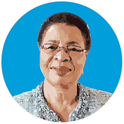 Portrait de Présidente du Graça Machel Trust, Mme Graça Machel