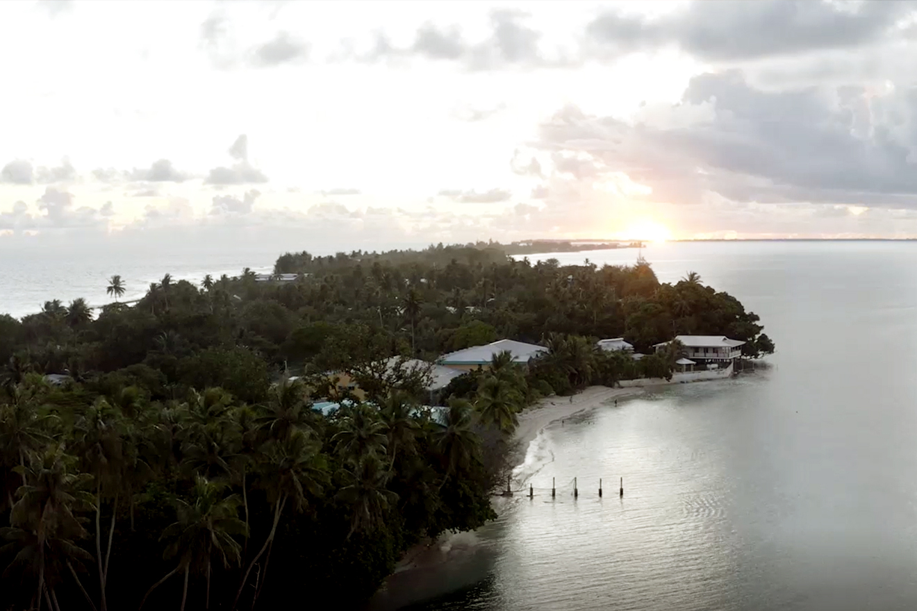 Sunset over Majuro, Republic of the Marshall Islands.