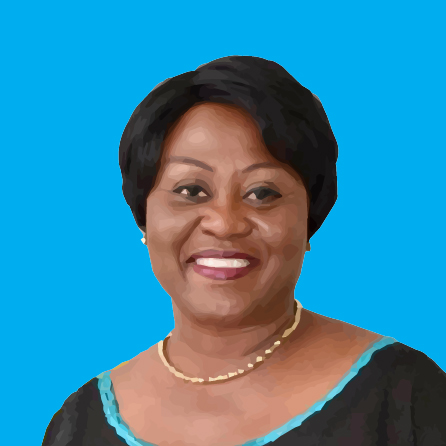 Portrait de la Représentante permanente du Ghana auprès des Nations Unies, S.E. Martha Ama Akyaa Pobee