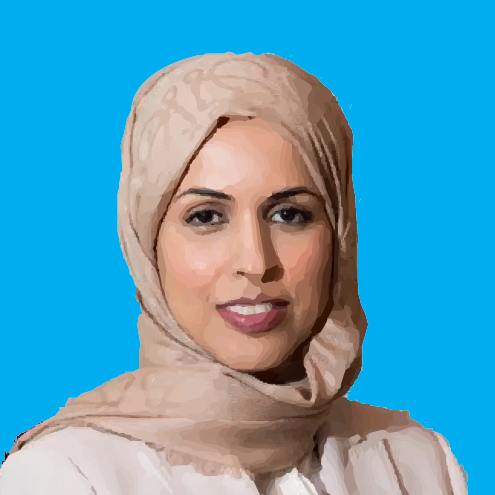 Portrait de la Représentante permanente du Qatar auprès des Nations Unies, S.E. Alya Al-Thani